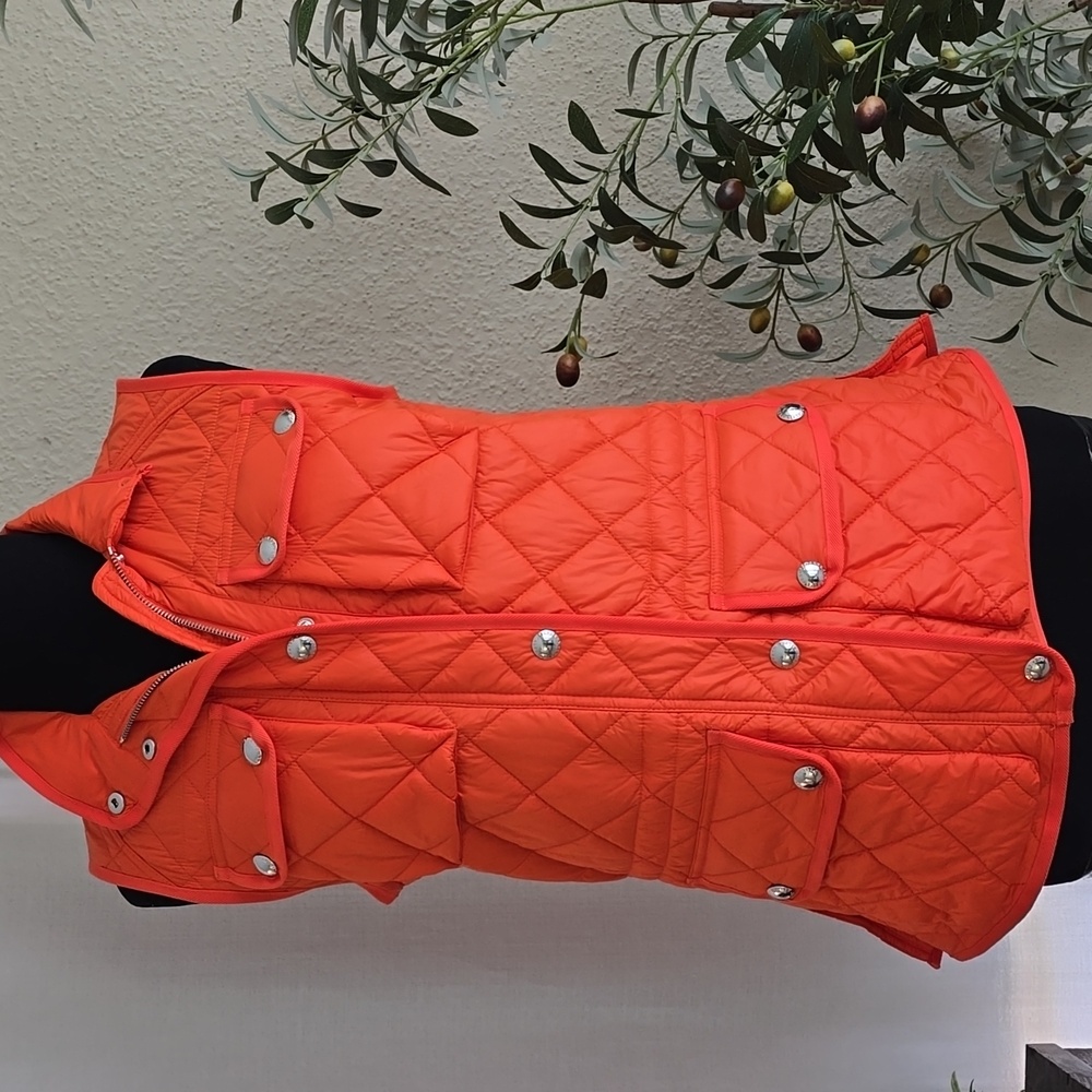 Ralph Lauren Vibrant Orange Quilted Vest